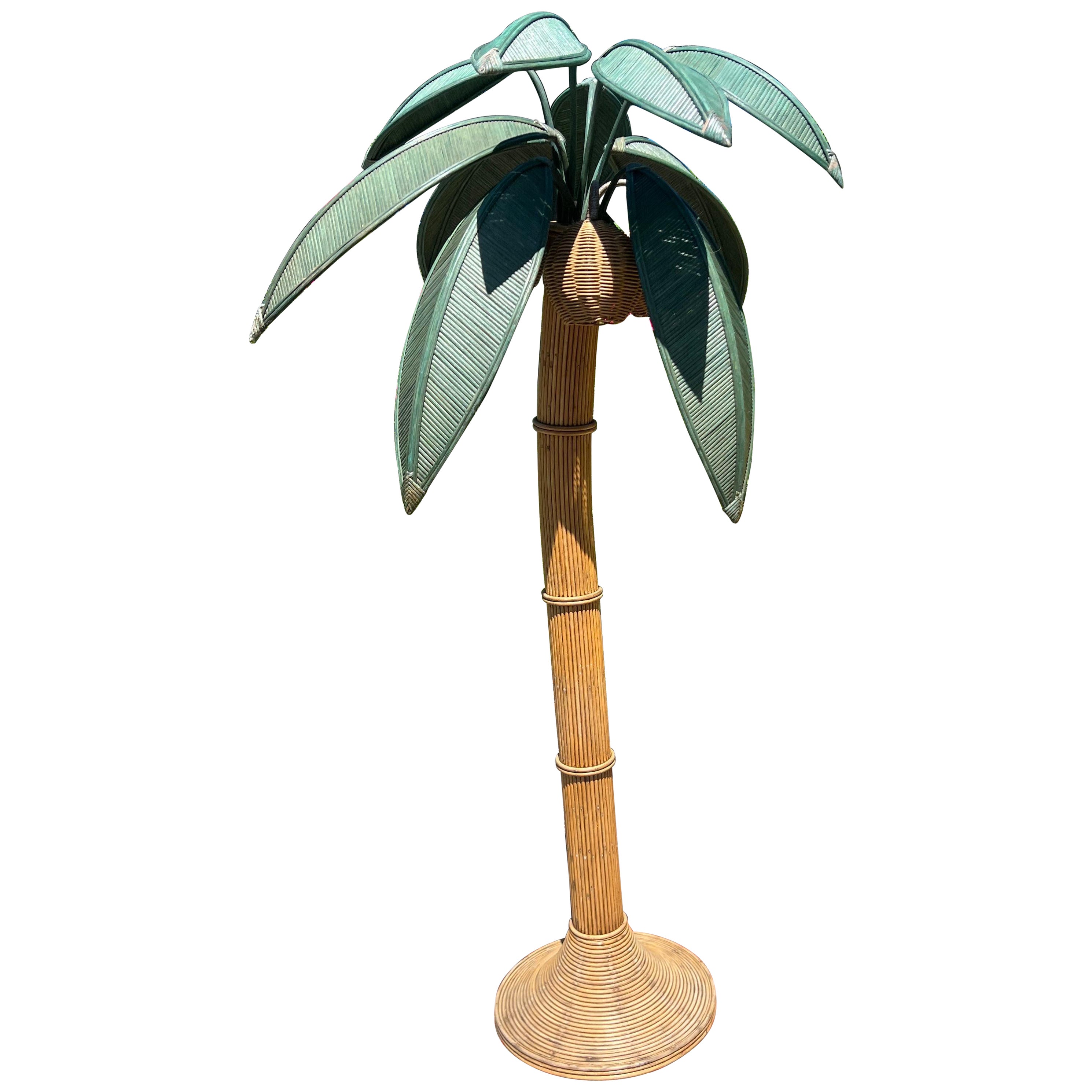Mario Lopez Torres Attributed Palm Tree Floor Lamp