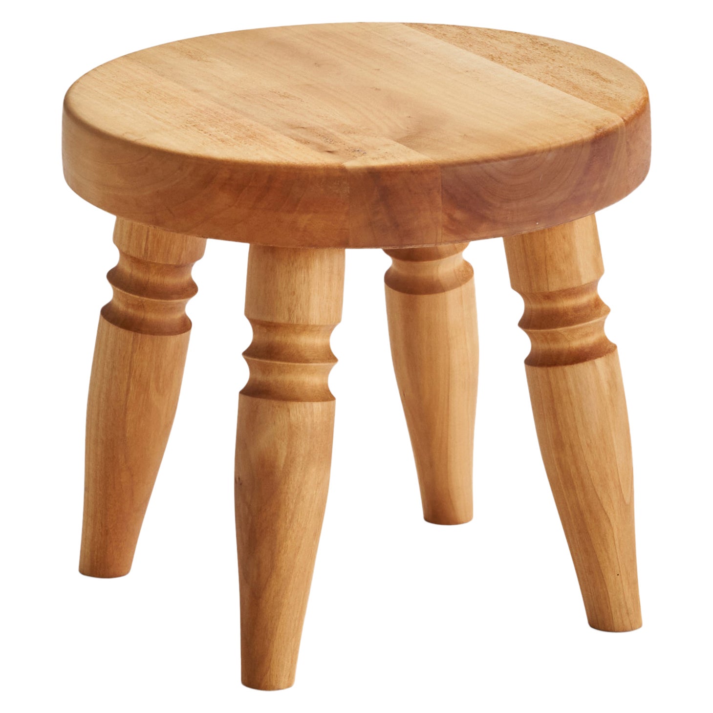 Swedish Designer, Stool, Wood, Sweden, 1970s