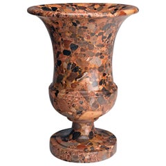 Italian Campana Urn of Breccia Antica Marble, 19th Century