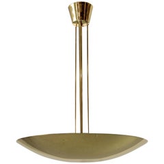 J.T. Kalmar Brass Pendant Lamp Produced by Kalmar of Austria