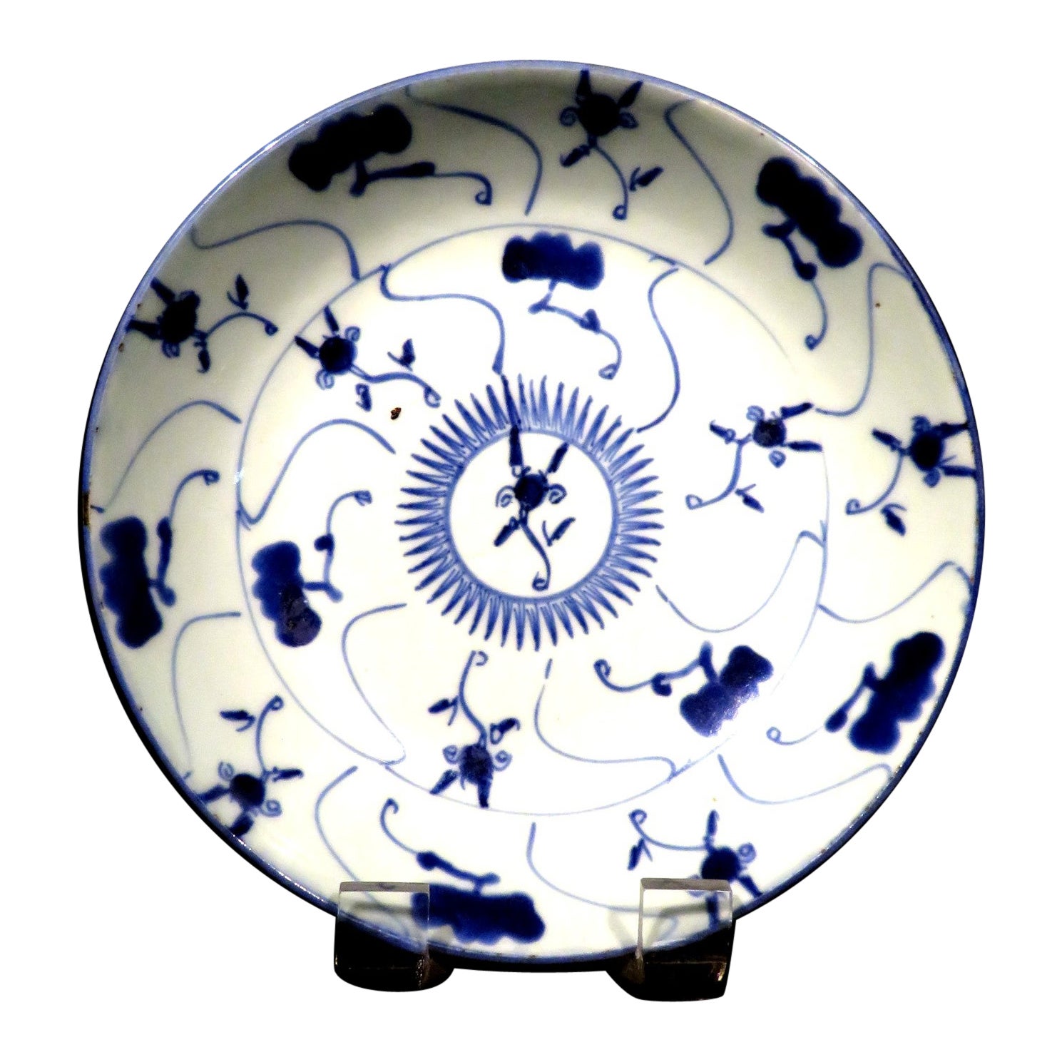 A 17th C. Chinese Chongzhen Blue & White Minyao “Peoples Wares” Porcelain Bowl