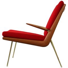 "Boomerang" Easy Chair by Peter Hvidt & Orla Molgaard Nielsen Mod. Fd-134