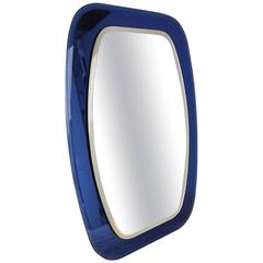 1960s Striking Blue, Mirror by Cristal-Luxor