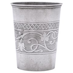 Una copa de Kiddush de plata, Polonia Siglo XIX