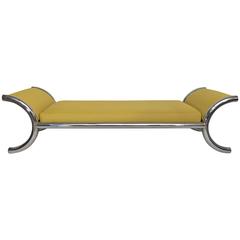 Chrome 1970s Italian Chaise Lounge 12