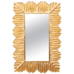 Barocco style Gilded Leaf Murano Glass Mirror, in stock