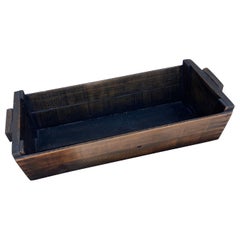 Antique Primitive French Wood Caja Abierta