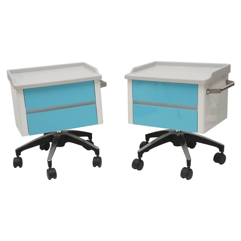 Pair of Custom Bedside Tables For Sale at 1stdibs