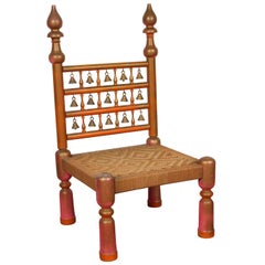 Chaise d'appoint mauresque de style indien Rajasthani