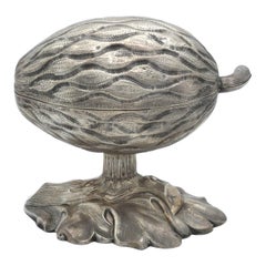 A 19th Century Silver German Etrog Container