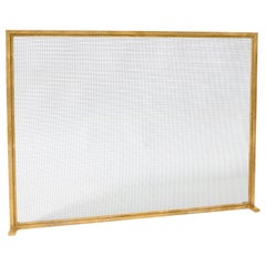 Dakota Fireplace Screen in Brilliant Gold