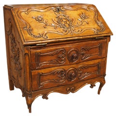 Miniature 18th Century Carved Commode Scriban from Provence, France