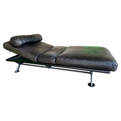 Used Modern Leather Daybed Gruppo Industriale Busnelli SPA