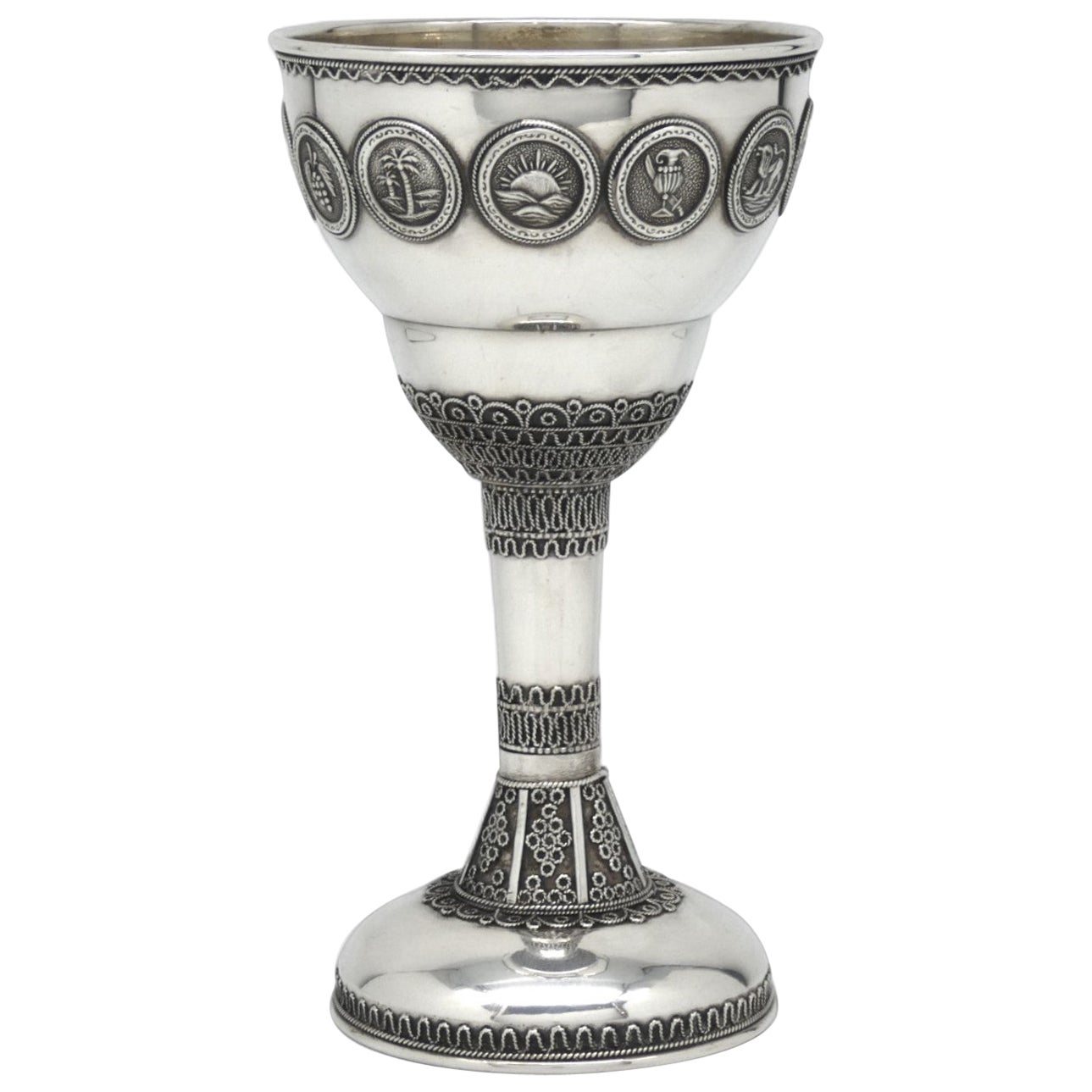Una copa de Kiddush de plata de Avishai