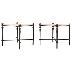Used Pair of Michael Taylor Montecito Garden Drinks Table