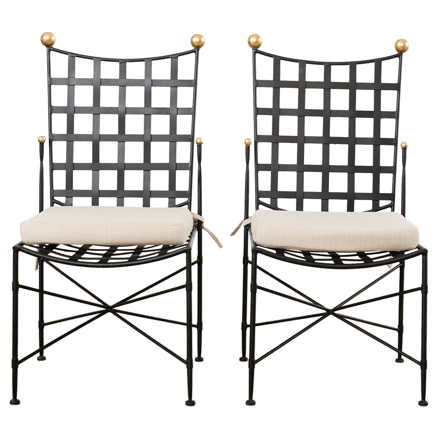 Pair of Mario Papperzini for John Salterini Garden Dining Chairs