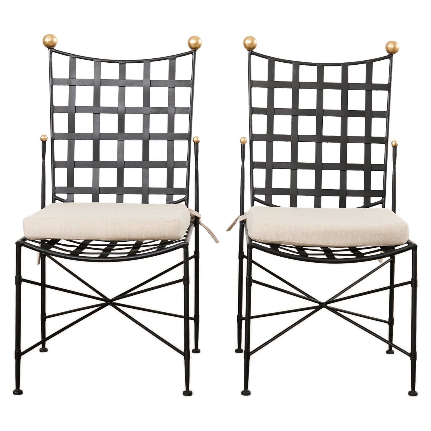 Pair of Mario Papperzini for John Salterini Garden Dining Chairs