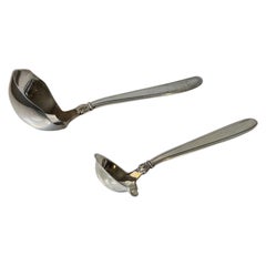 Danish Karina Sauce Spoons in Sterling Silver by Horsens Sølv