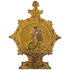 Bronze pax ou pax board. Espagne, 16e siècle.