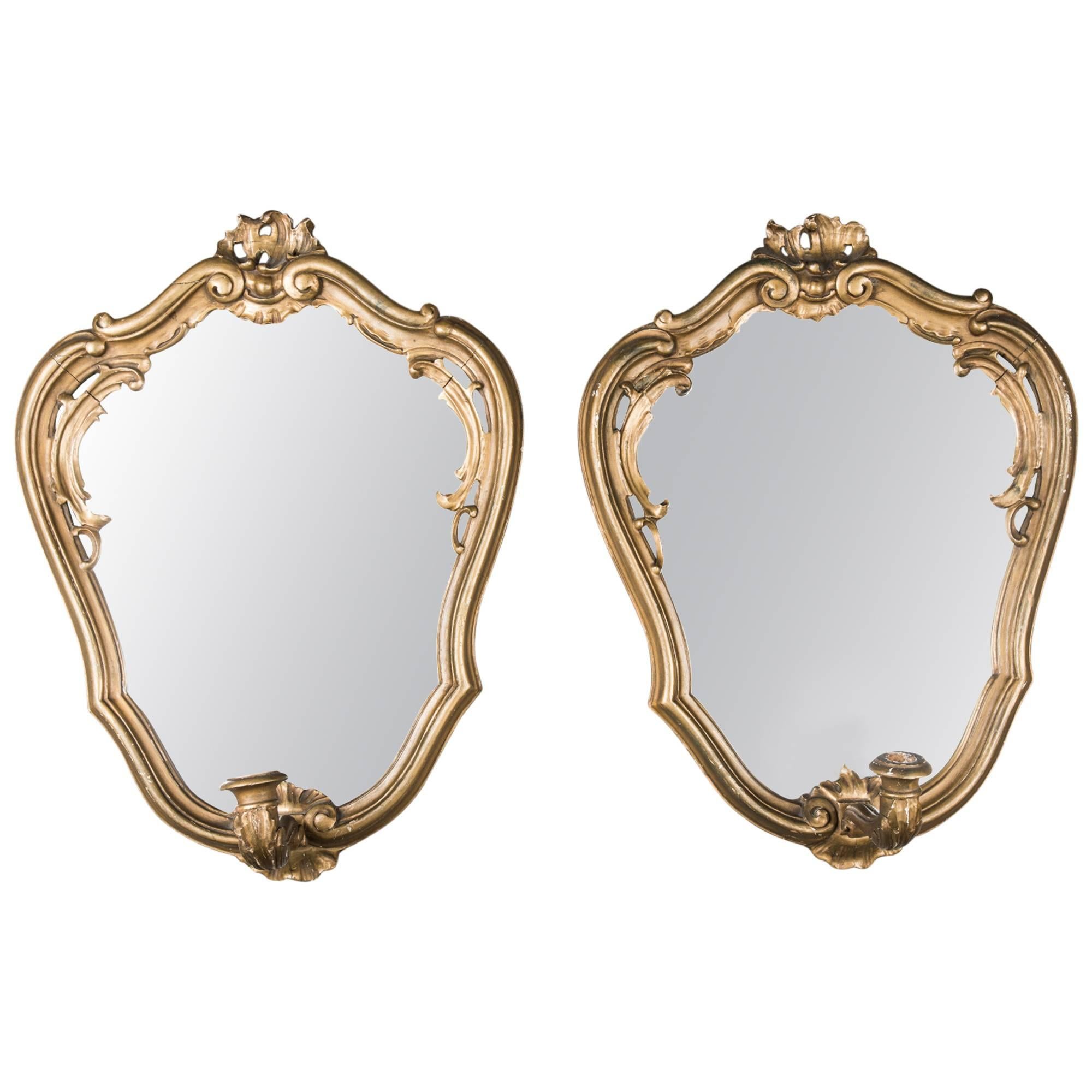 19th Century Pair of Mirrors For Sale