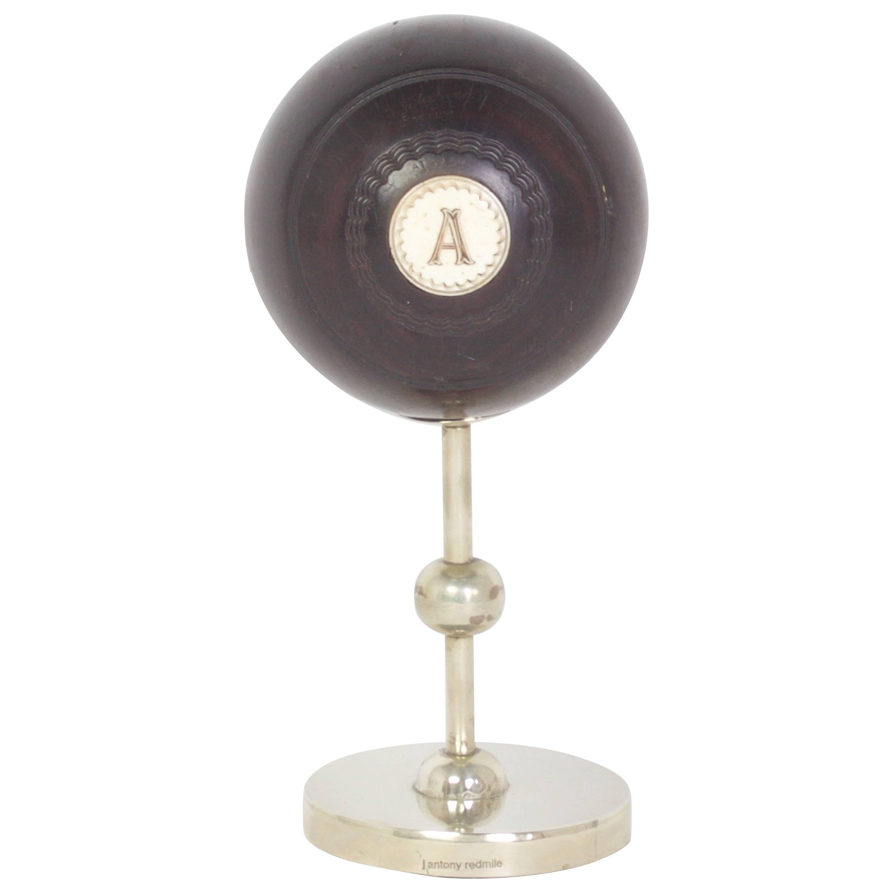 Antony Redmile Mounted Lawn Bowling Ball