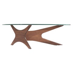 Asymmetrical Walnut Cocktail Table by Adrian Pearsall, C. 1950s