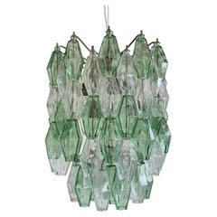 Vintage Carlo SCARPA designed Polyhedron Chandelier by VENINI, 1970s