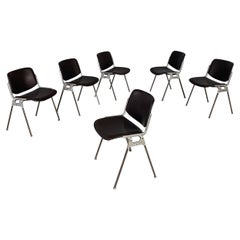 Italian mid-century DSC chairs by Giancarlo Piretti for Anonima Castelli, 1970s