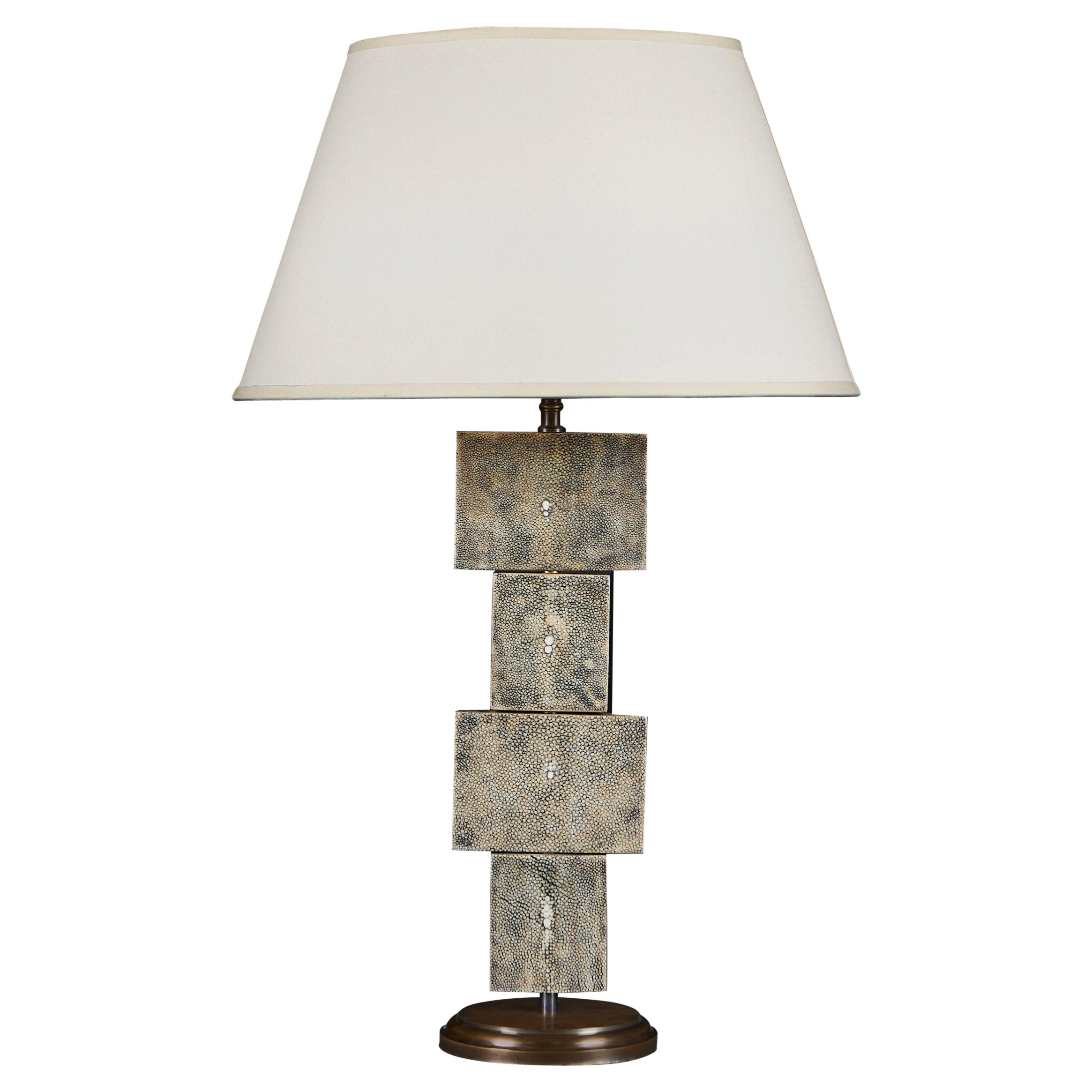 A Shagreen Table Lamp