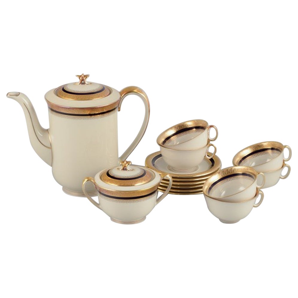 Hutschenreuther, Alemania. Servicio completo de café para seis personas en venta