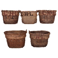 Vintage Collection of Champagne Grape Baskets
