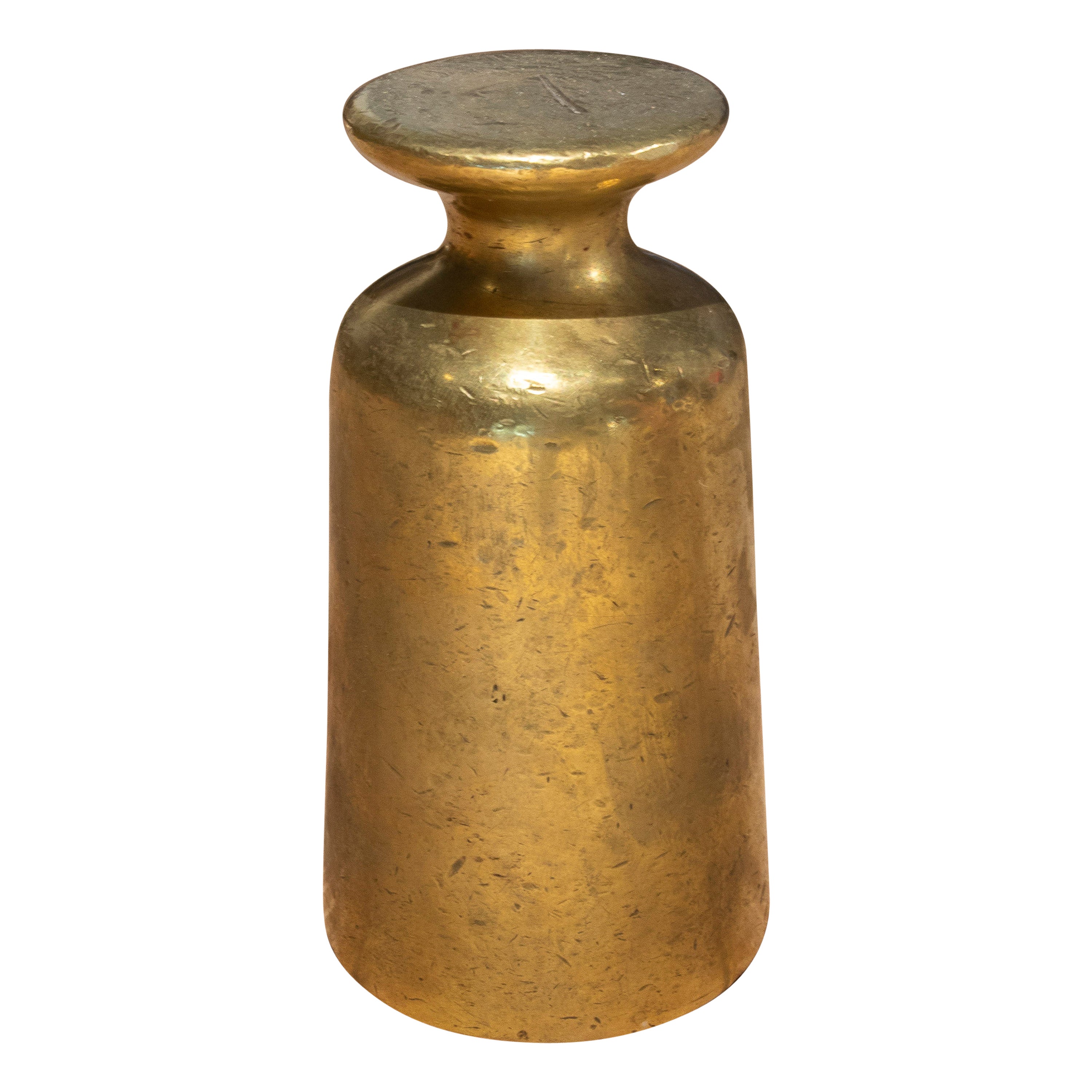 19th Century Bronze and Lead Weight in its Interior of Seven Pounds