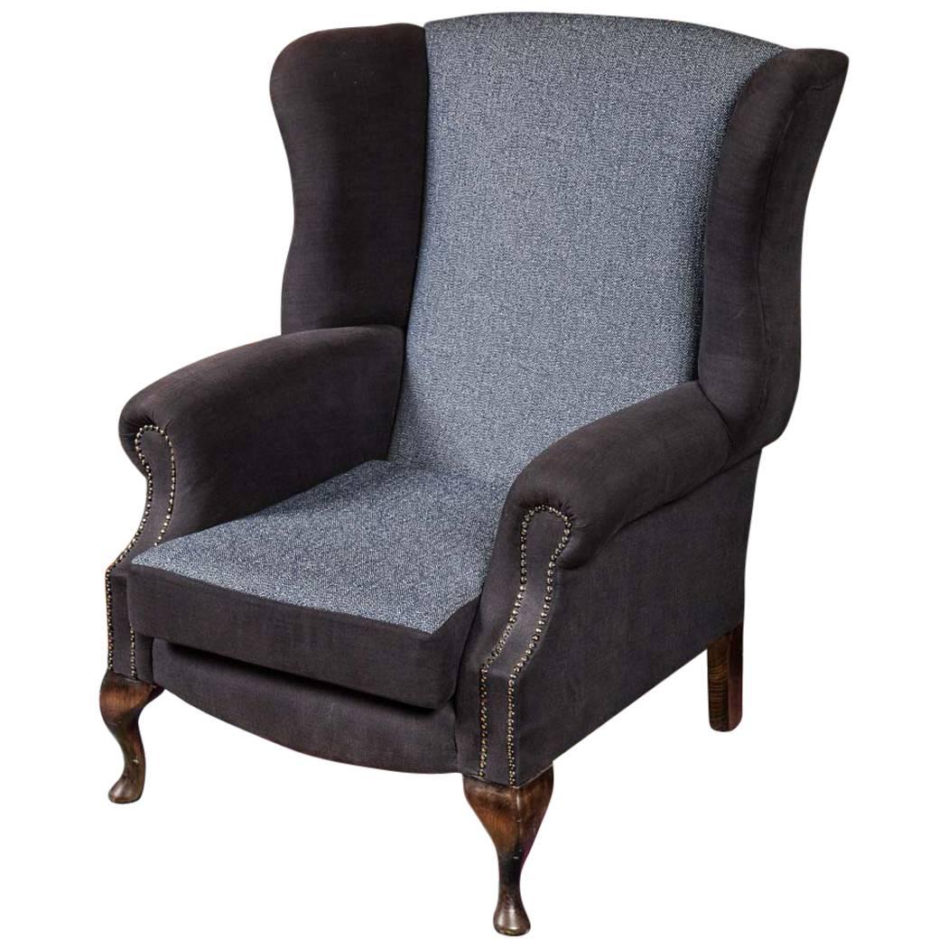 Bespoke Classic Wingback Armchair by Pitfield London For Sale