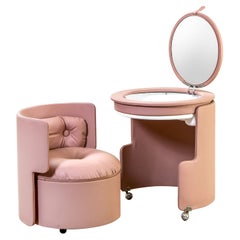 Table de toilette Luigi Massoni pour Poltrona Frau Dilly Dally Vanitiy du 20e siècle 