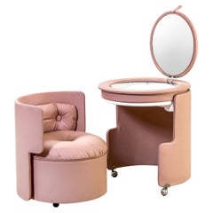 Retro 20th Century Luigi Massoni for Poltrona Frau Dilly Dally Vanitiy Dressing Table 