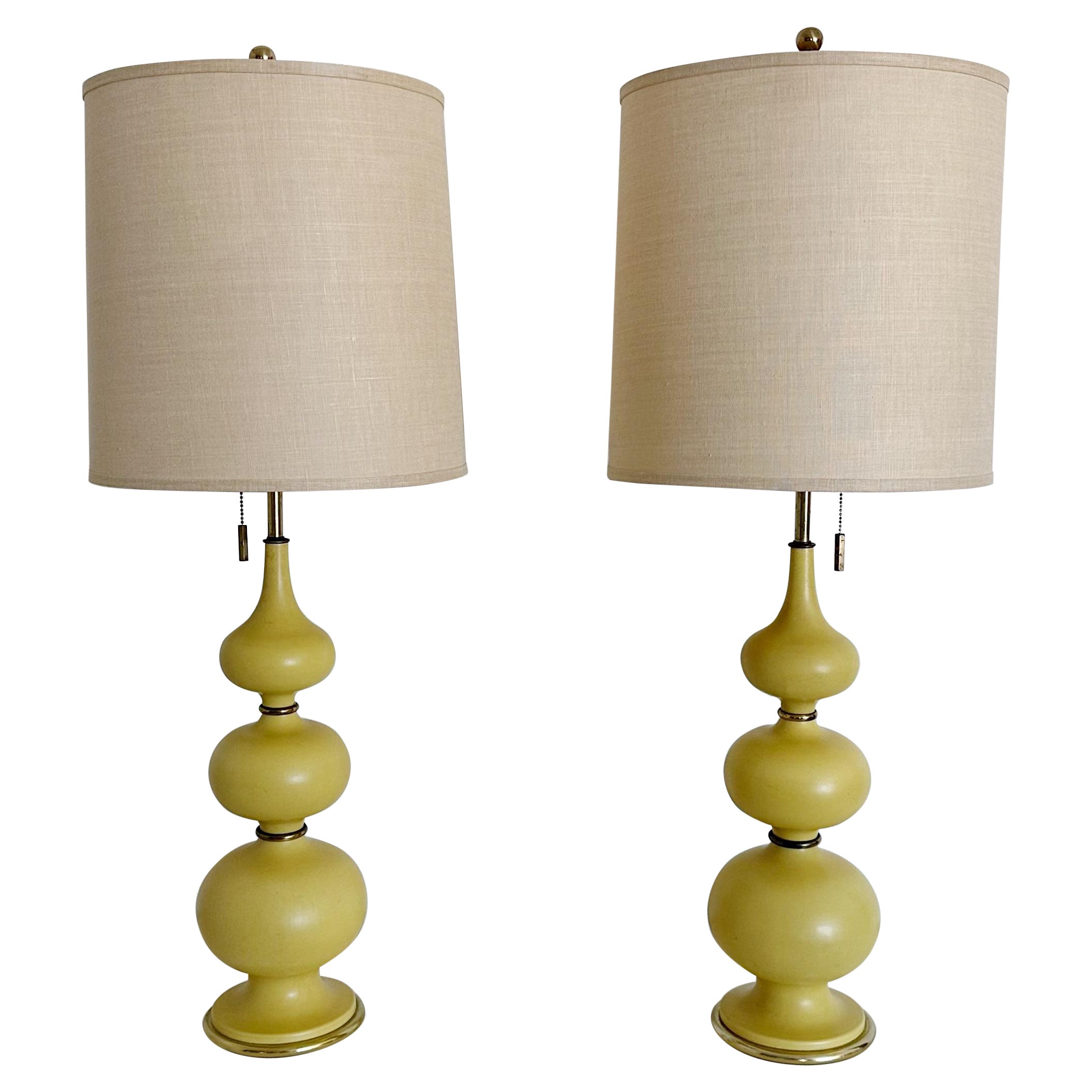 Pair of Lamps by Gerald Thurston for Lightolier, 1950s