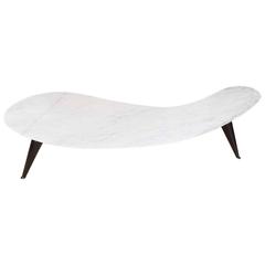 Marble Boomerang Shaped Coffee Table