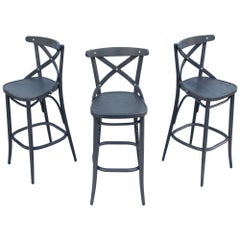 Traditional Michael Thonet for TON Bentwood 150 Barstools Brand New - Set of 3