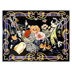 20th Century Italian Hand Made Marble Top Marquetry with Semi Precious Stone