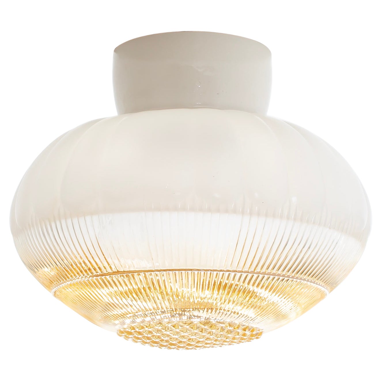 Scandinavian Flush Mount Ceiling Light, 1950s