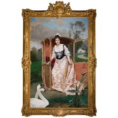 Raimundo de Madrazo Y Garreta Palatial Oil on Canvas
