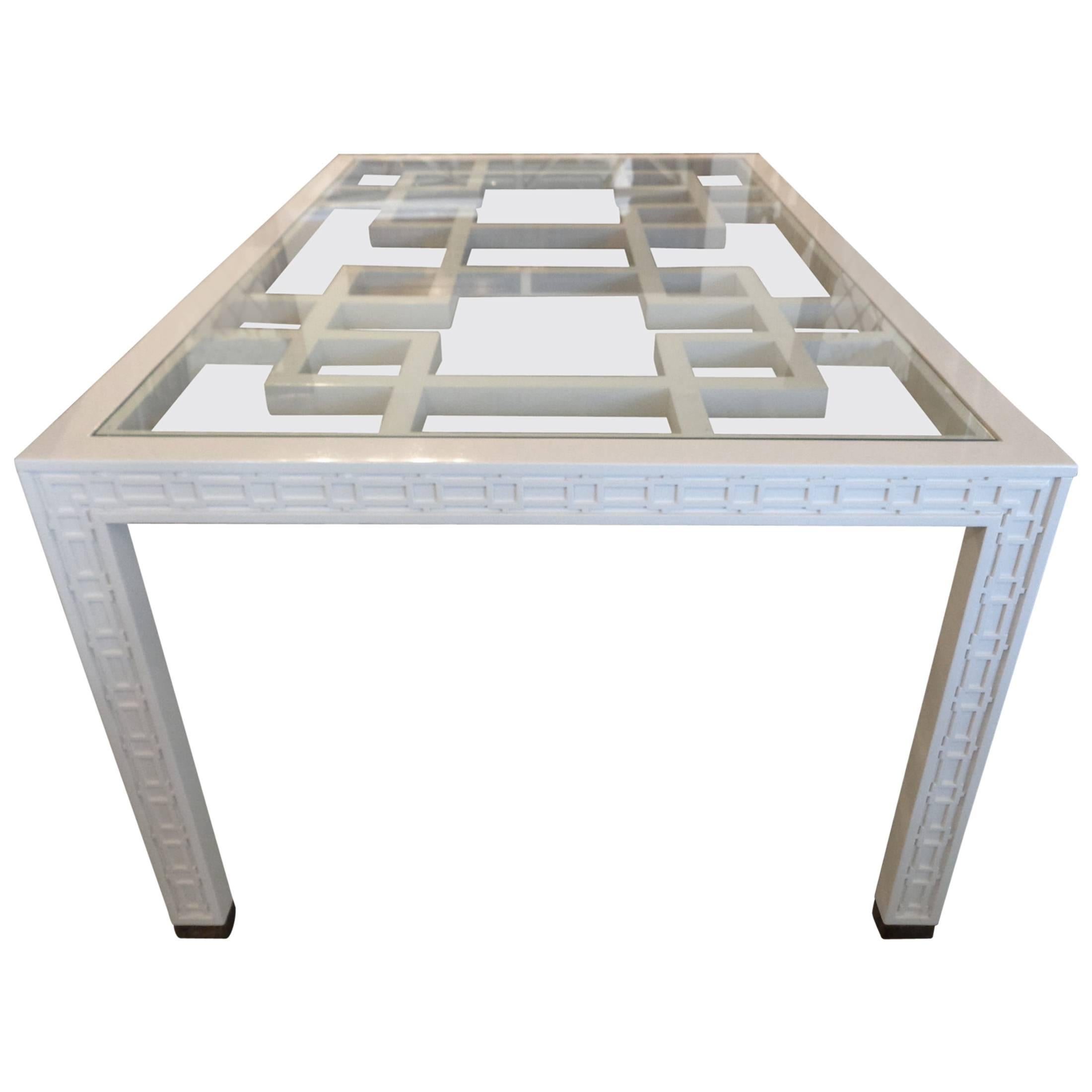 Fretwork Dining Table For Sale