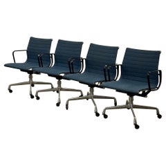 Retro Aluminum Group Chairs by Herman Miller