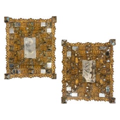 Paar antike spanische Spiegel, einzeln verkauft