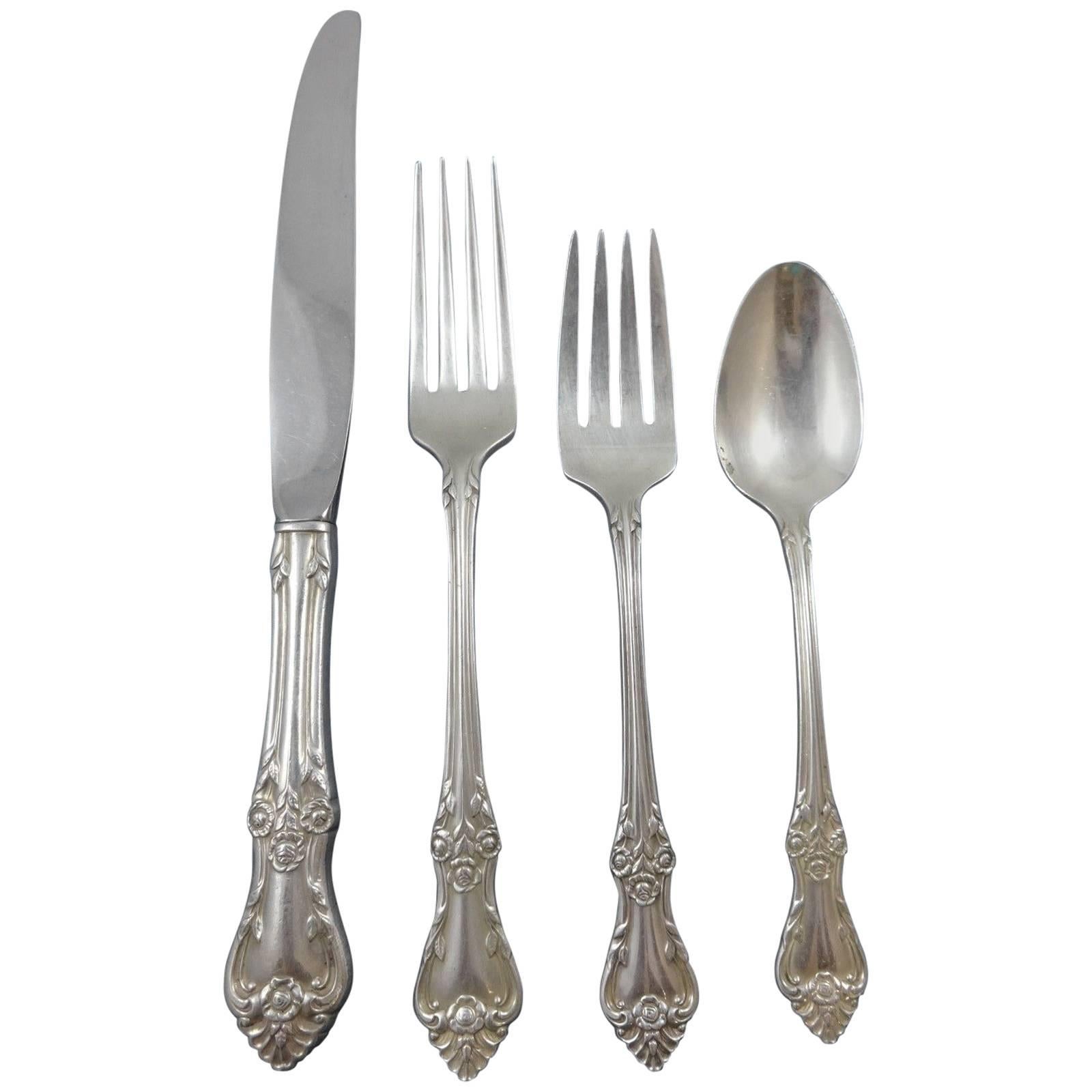 Afterglow by Oneida Juego de Cubiertos de Plata de Ley para 8 Servicio de Comida 32 Piezas en venta