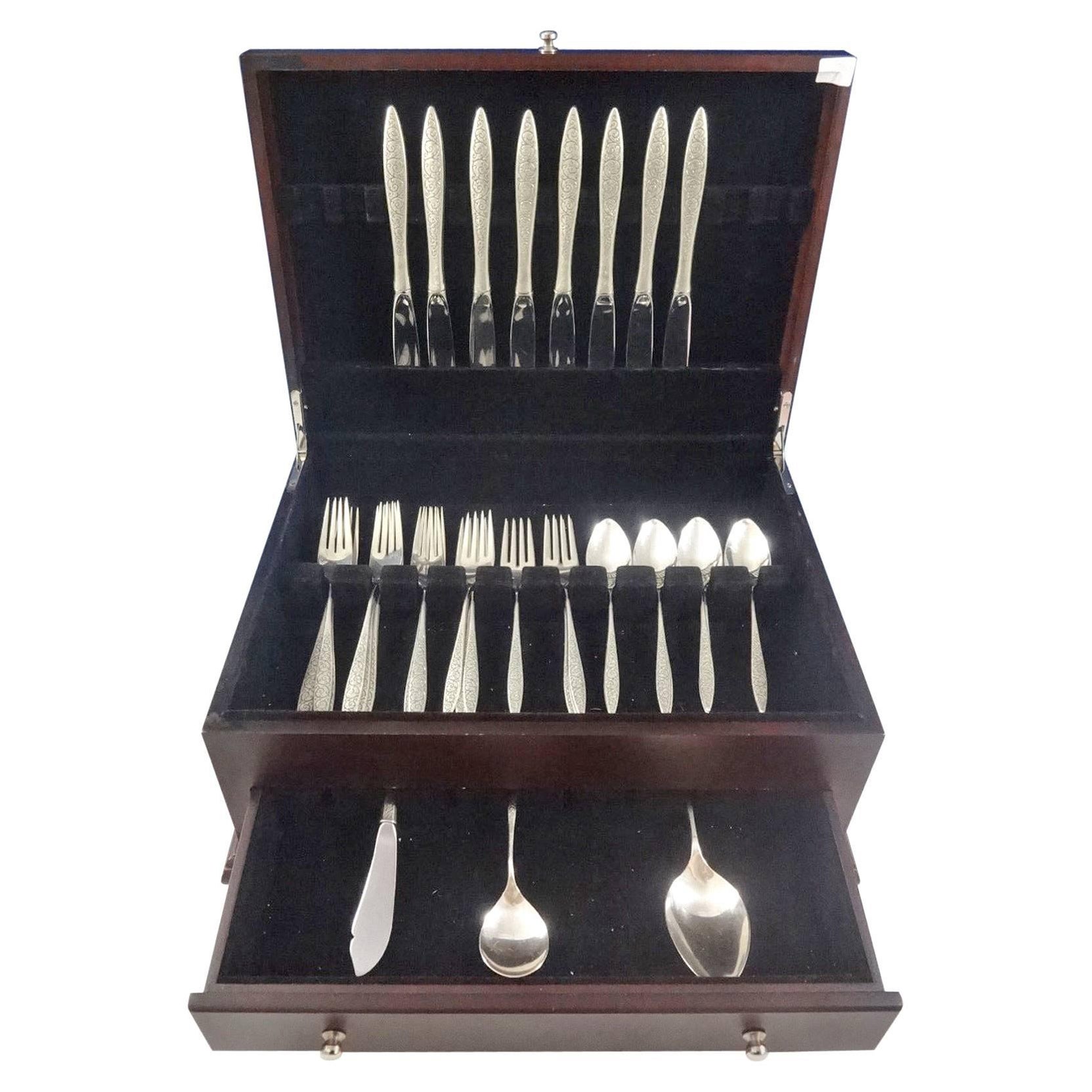 Service de couverts Spanish Lace by Wallace en argent sterling 35 Pieces