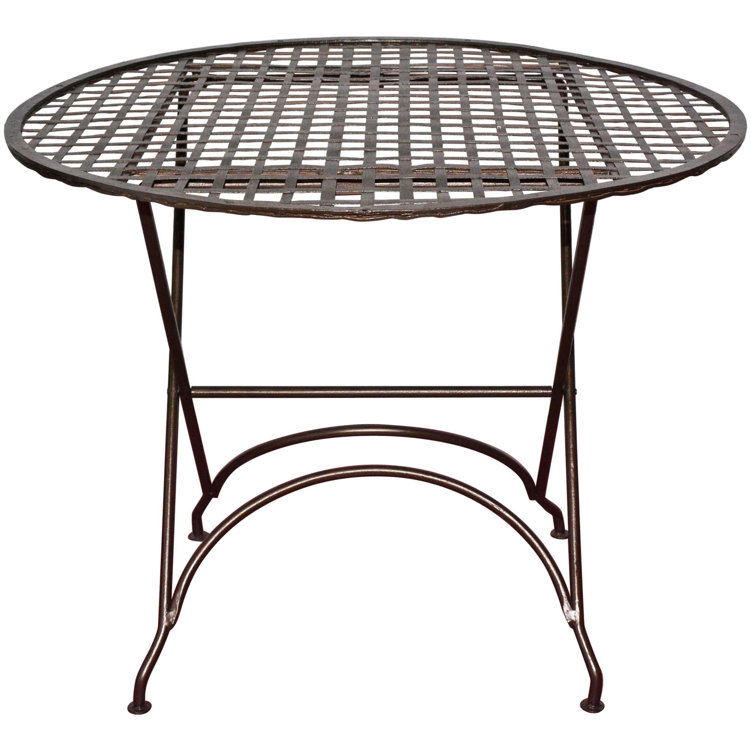 French Folding Bistro Table