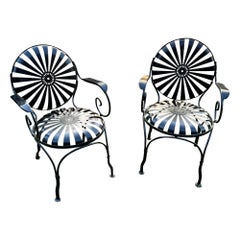 Francois Carre Garden Chairs - a Pair (fully restored)