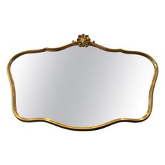 Elegant Large Deknudt Mirror with Gold frame, Belgium