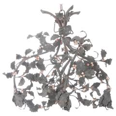 French Early 20th Century Holly Chandelier